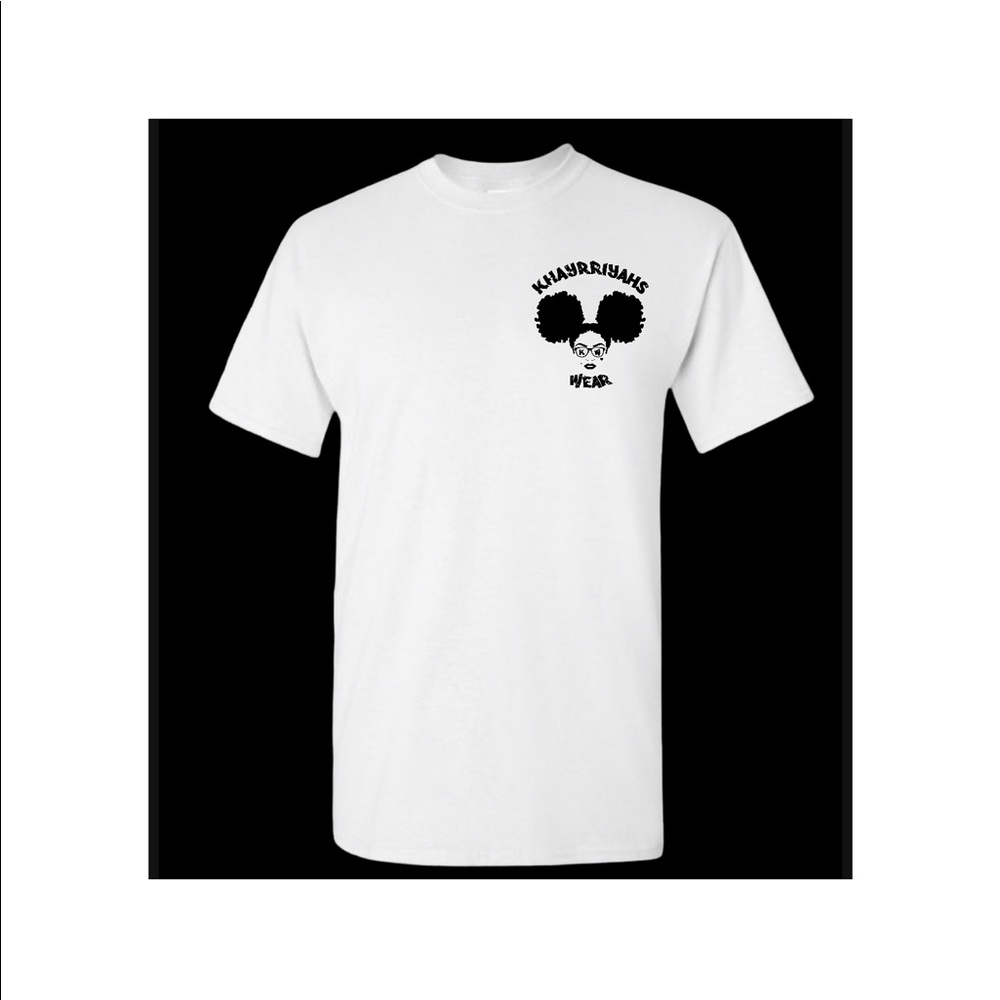 Custom white logo tshirts